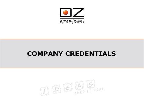 PPT - COMPANY CREDENTIALS PowerPoint Presentation, free download - ID ...