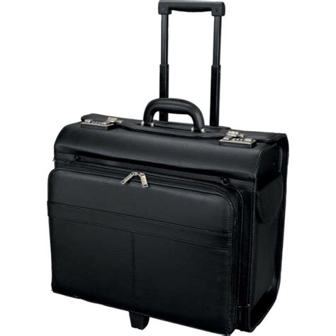 Valise De Pilote Avec Trolley En Simili Cuir San Remo Alassio