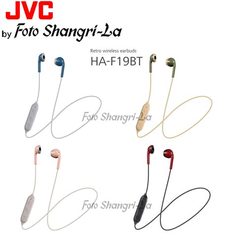 Jvc Ha F19bt Wireless Earbuds Bluetooth In Ear Headphones Sweat And Splash Proof Retro With