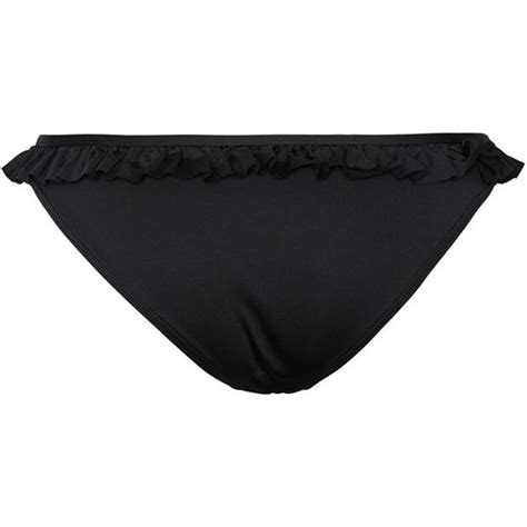 Pieces Frill Bikini Black SportsDirect