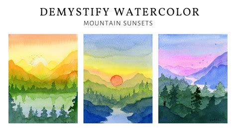 Aquarelle Demystify Comment Peindre Le Paysage De Montagne Avec Une