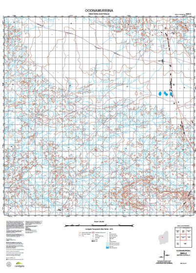 Buy 2850 3 Oodnamurrina Topographic Map By Landgate 2015 The Chart And Map Shop