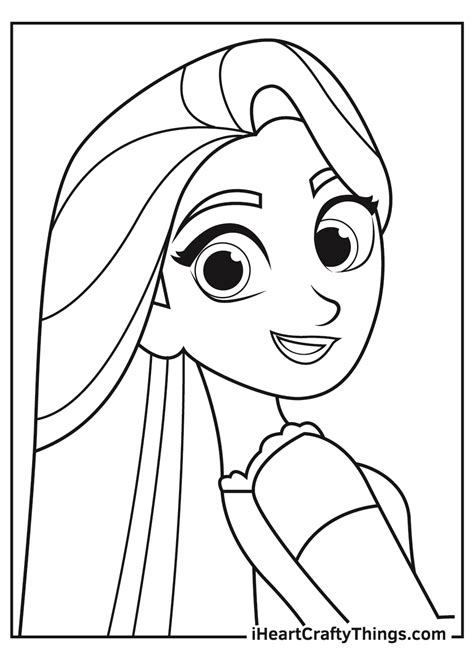 Rapunzel Coloring Pages Free