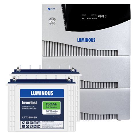 Luminous I Cruze 5 5kva 72V Sine Wave Home UPS And ILTT18060 150Ah