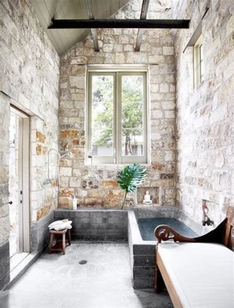 50 Wonderful Stone Bathroom Designs - DigsDigs