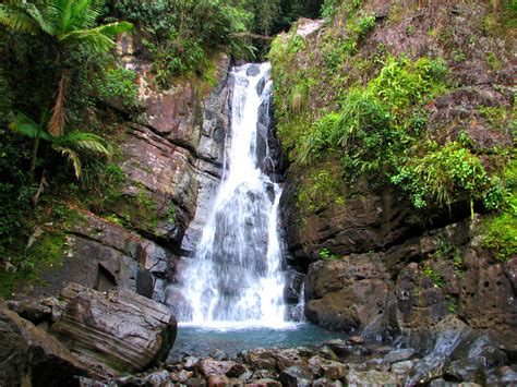 La Mina Waterfall El Yunque Rain Forest Sierra Luquillo Flickr