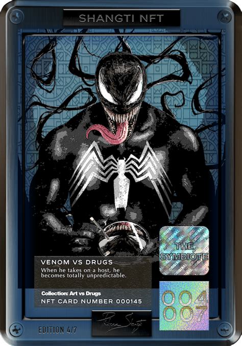 Venom Vs Drugs The Symbiote 004007 Philippe Shangti Cards