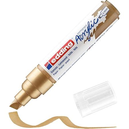 Edding 5000 Acrylic Marker Broad Rich Gold 1 Waterproof Acrylic