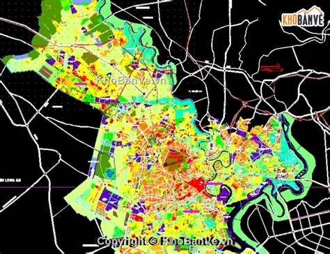 File Cad Bản đồ Quy Hoạch Tổng Thệ Bặng Bằng Sử Dụng đất Tp Hcm đến 2025