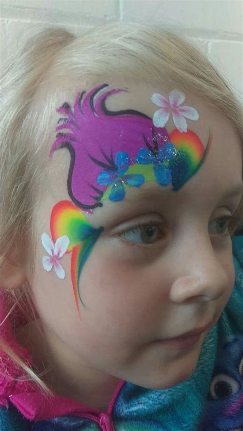 Pin by Lucy Jayne on Face Paint Trolls | Face painting, Rainbow face ...