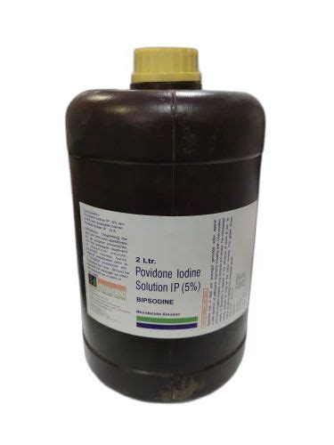 Composition Povidone Iodine Solution Bipsodine Microbicidal