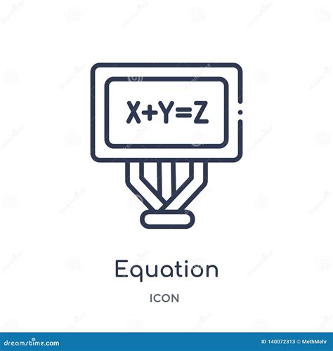 Linear Equation Icon From Education Outline Collection Thin Line