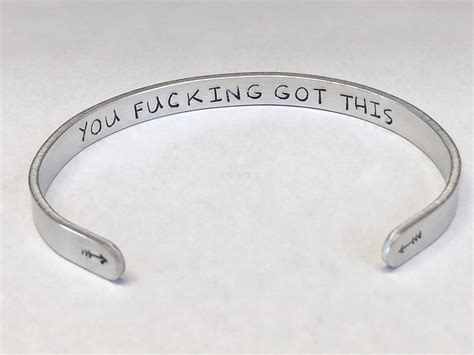 Mature Jewelry You Fucking Got This Bracelet Etsy Canada