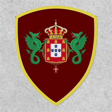 Coat Of Arms Of The Kingdom Of Portugal 1640 1910 Patch Zazzle Coat Of Arms Heraldry Arms