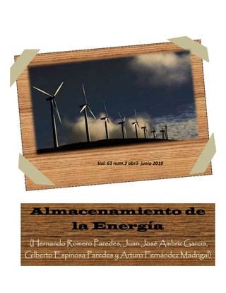 Ejercicio Almacenamiento De La Energia PDF