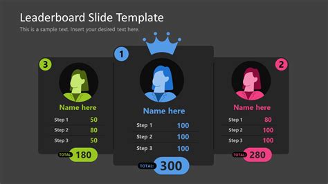 Leaderboard Slide Template for PowerPoint & Google Slides