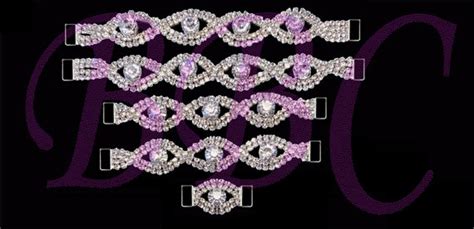 Crystal Rhinestone Bikini Connector Pc Set NPC IFBB Etsy