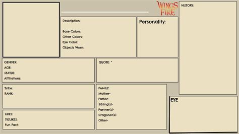Wings Of Fire Oc Template Ftu By Jurass1csh1elds On Deviantart