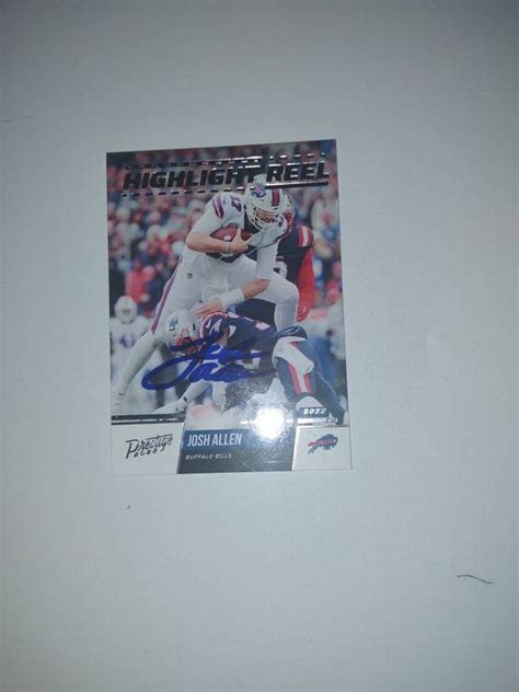 Josh Allen Autographed Card - Etsy