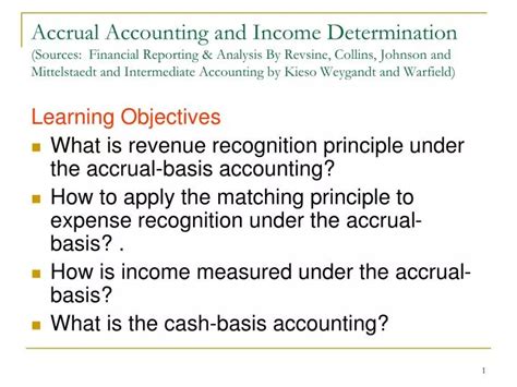 PPT Learning Objectives What Is Revenue Recognition Principle Under