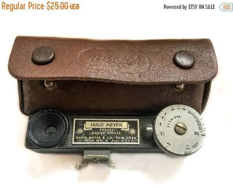 Hugo Meyer Vintage Pocket Range Finder With Case Rangefinder