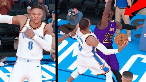 RUSSELL WESTBROOK MONSTER DUNK ON LEBRON NBA 2k19 MyCAREER Ep 46