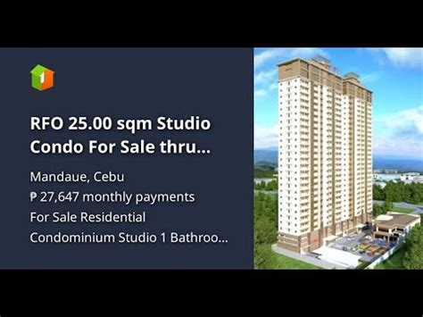 RFO 25 00 Sqm Studio Condo For Sale Thru Pag IBIG In Mandaue Cebu YouTube