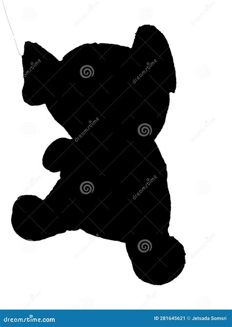 Una Silueta De Oso De Peluche Ilustraci N Del Vector Ilustraci N De