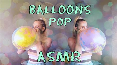 Double Bubble Balloons Asmr Balloons Blowing Up And Popping Double