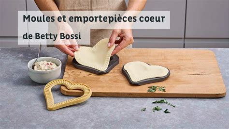 Moules et emportepièces coeur produit de Betty Bossi YouTube