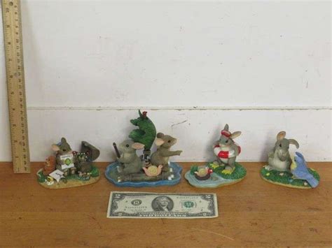 Four Fitz And Floyd Charming Tails Figurines As Shown Texas Online