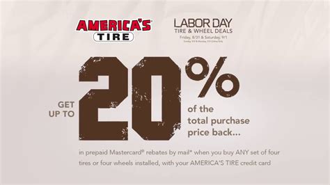 Americas Tire Labor Day Promotion Ad Commercial On TV 2018 Americas