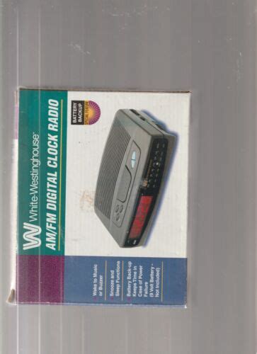 Black Westinghouse Amfm Digital Alarm Clock Radio Wcr 15313 Tested