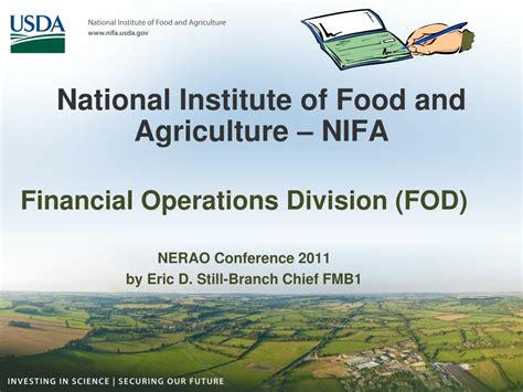 Ppt National Institute Of Food And Agriculture Nifa Powerpoint