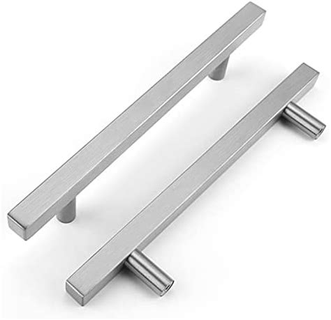 Brushed Nickel Cabinet Handles 10 Pack OYX 5in Cabinet Handles For