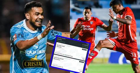 Peruano apostó su sueldo en favor de Sporting Cristal pero lo perdió