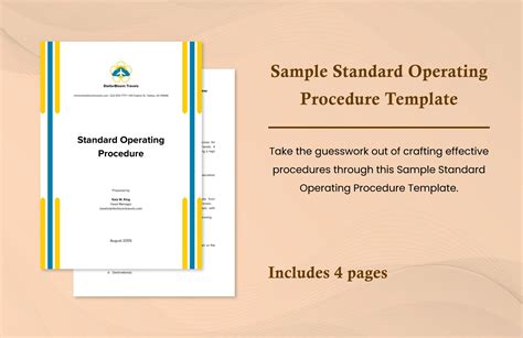 Sample Standard Operating Procedure Template In Google Docs Word PDF