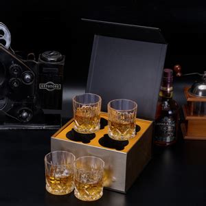 Kanars Whisky Glazen Set Loodvrije Kristallen Whiskey Glas Cadeau