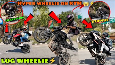 Hyper Wheelie On Ktm Duke R V Crazy Wheelie Stoppie Public