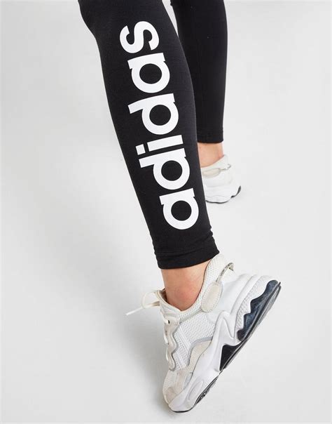 Black Adidas Core Linear Leggings Jd Sports Uk