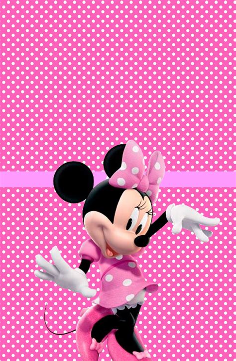 Kit Digital Minnie Rosa Viver Criatividade Minnie Papel De