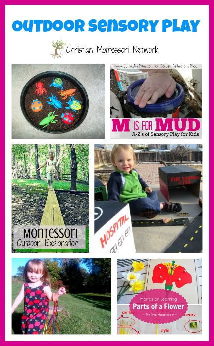 Outdoor Sensory Play Ideas & Learn & Play Link Up #1