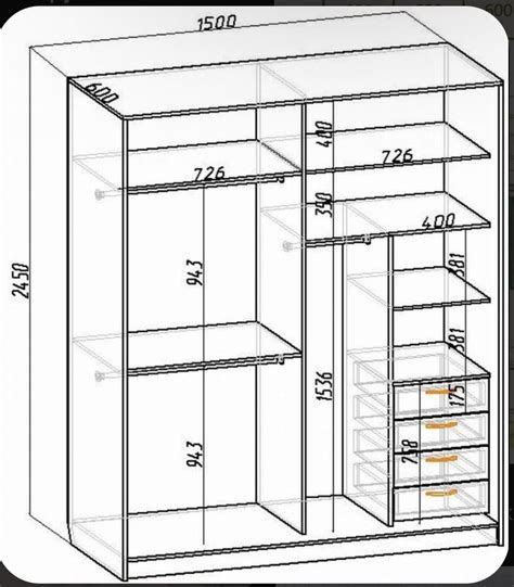 standard wardrobe dimension ideas artofit