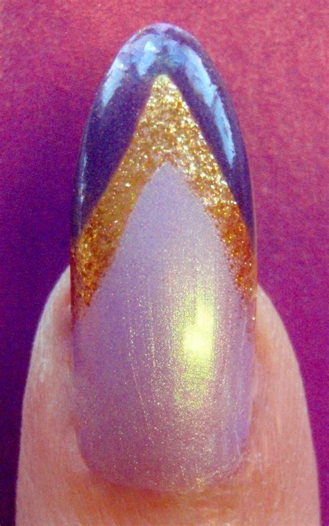 The Juicy Beauty Word Stiletto Nails With Purple And Gold 12654 Hot Sex Picture