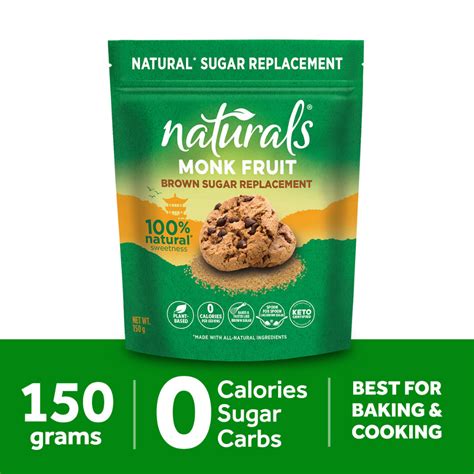 Naturals Monk Fruit Brown Sugar Replacement 150g Pack Shopee Philippines