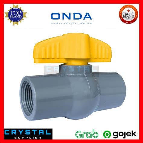 Jual Stop Kran Onda Pvag Inch Pvc Drat Ball Valve Keran Air