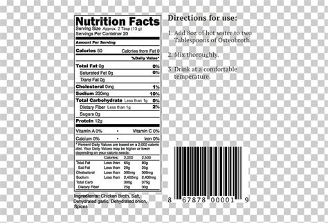 Pancake Dietary Supplement Buttermilk Nutrition Facts Label Png