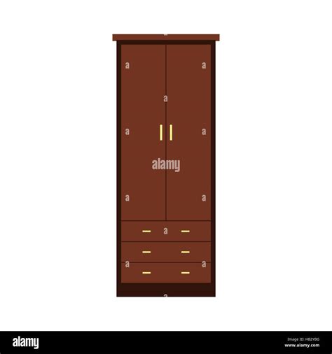 Cupboard Wardrobe Flat Icon Stock Vector Image Art Alamy