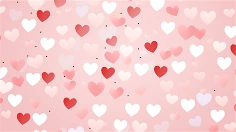 Seamless Texture With Heart Valentine Pattern Wallpaper Vector ...