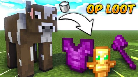 Minecraft But Cow Give OP Items YouTube